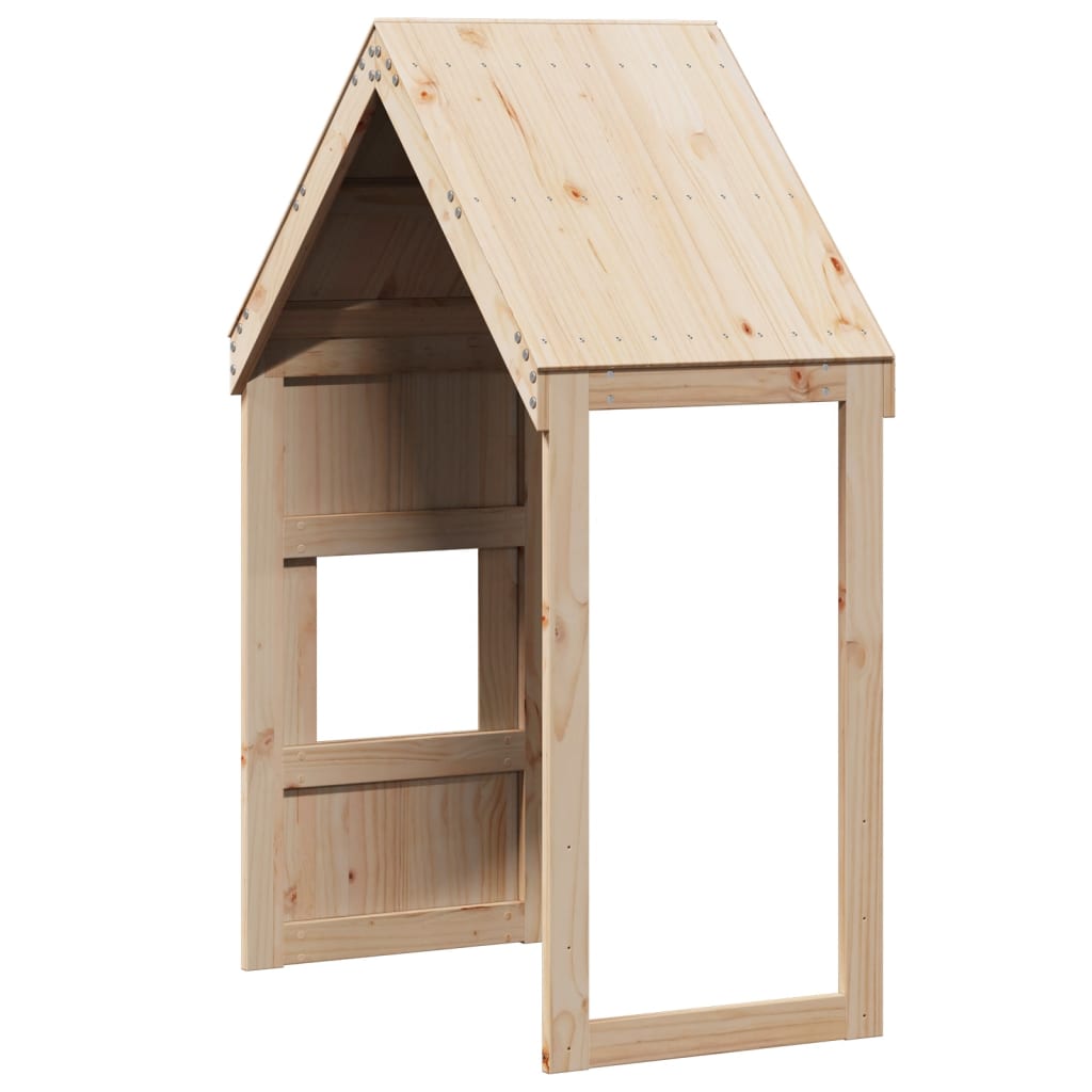 Rustic Solid Pine Kids' Bed Roof 55x84x132 cm - Cozy and Durable