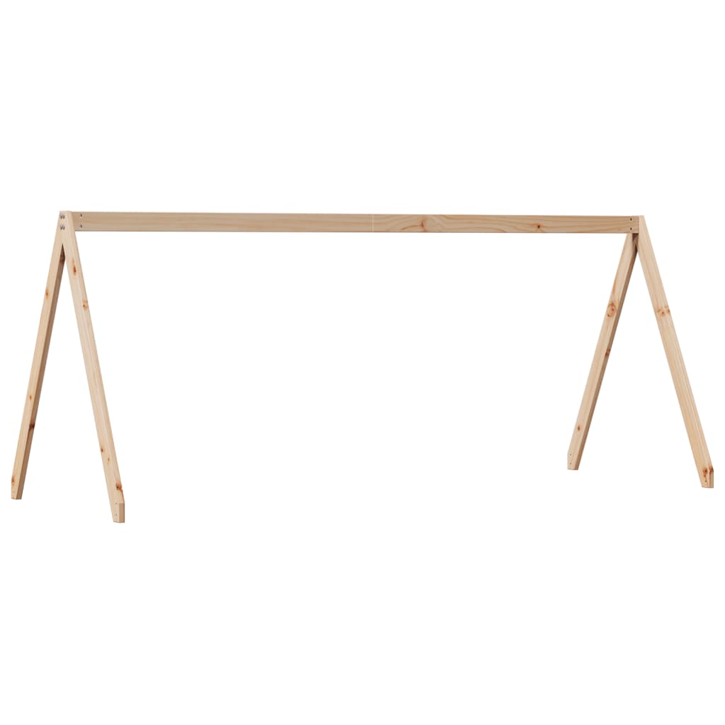 Solid Pine Kids' Bed with Roof - 199x80.5x88 cm | Cozy & Durable