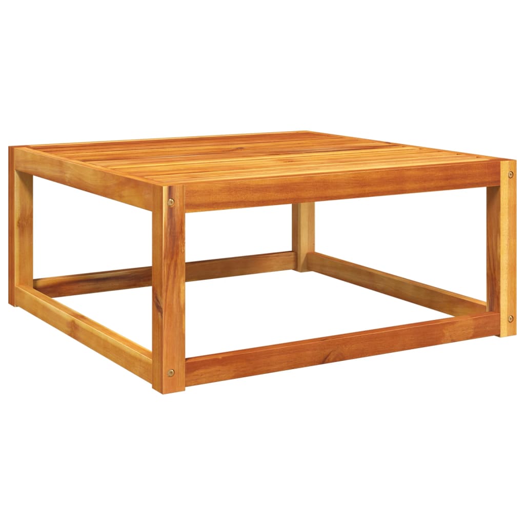 Solid Acacia Wood Garden Table 65x65x29 cm - Durable & Stylish
