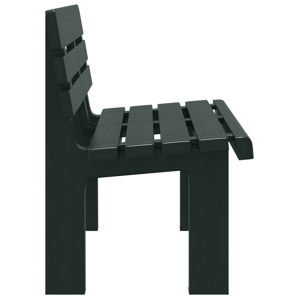 Green Polypropylene Garden Bench 110x52x71 cm - Sturdy & Stylish