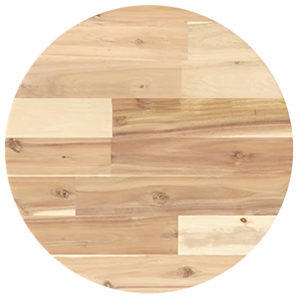 Solid Wood Acacia Round Table Top Ø40x2 cm - Durable & Stylish