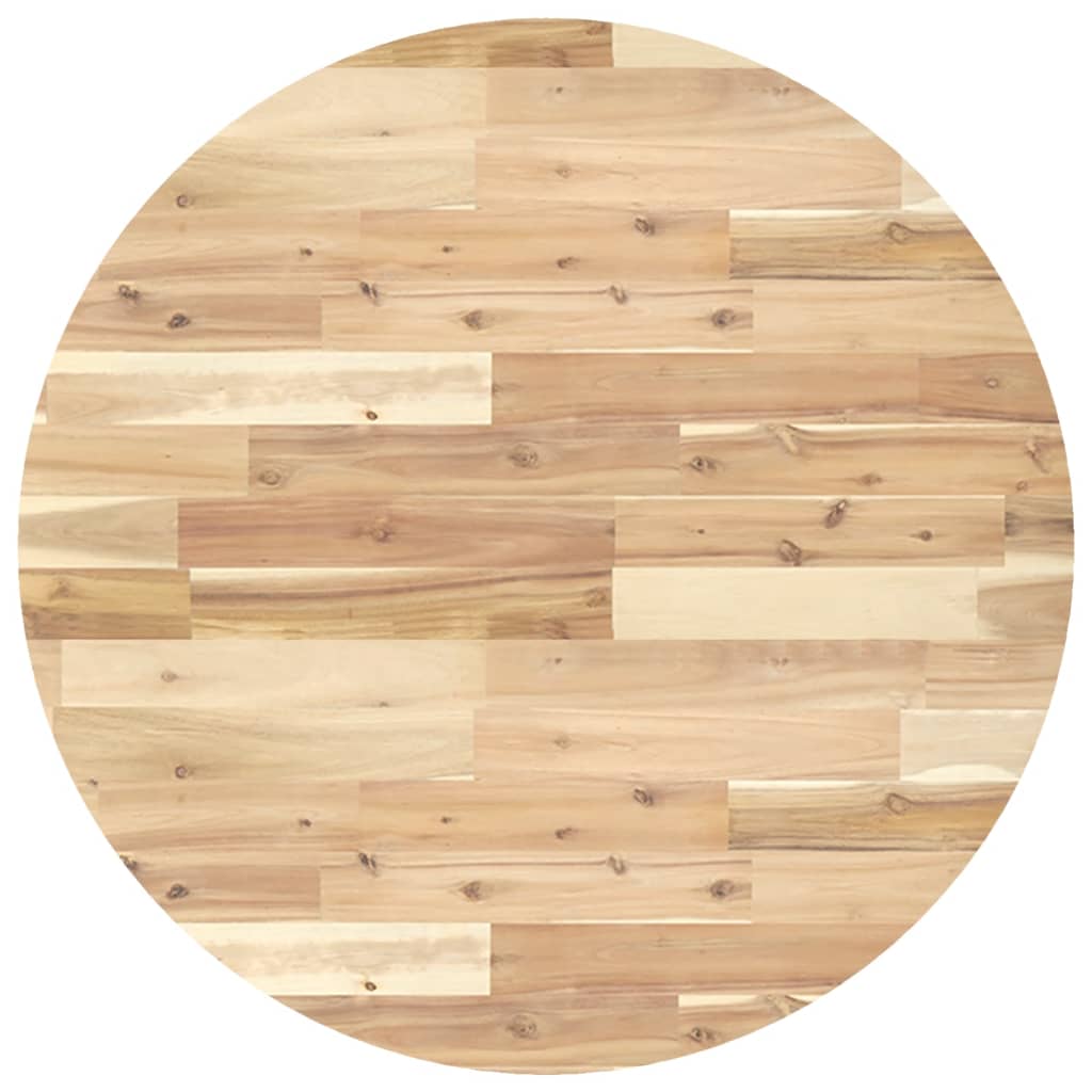 Round Ø80cm Acacia Wood Table Top - Solid, Durable & Stylish