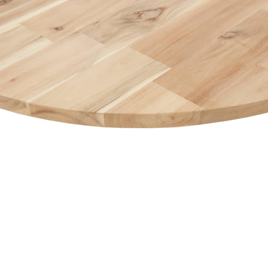 Round Ø80cm Acacia Wood Table Top - Solid, Durable & Stylish