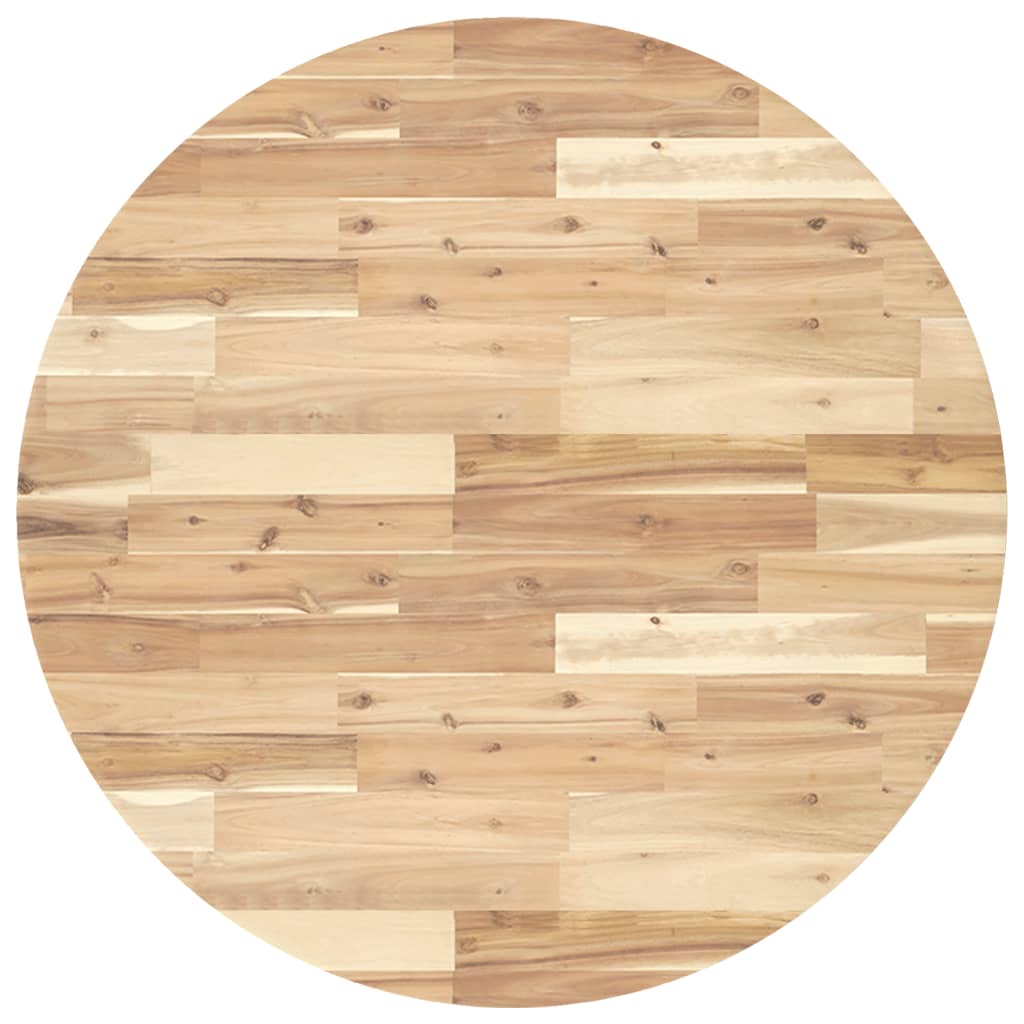 Solid Wood Acacia Round Table Top Ø90x2 cm – Stylish & Durable