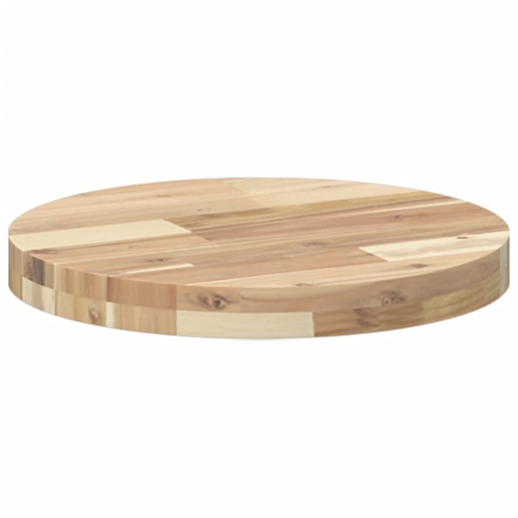 Acacia Solid Wood Table Top Round Ø40x4 cm - Natural Finish