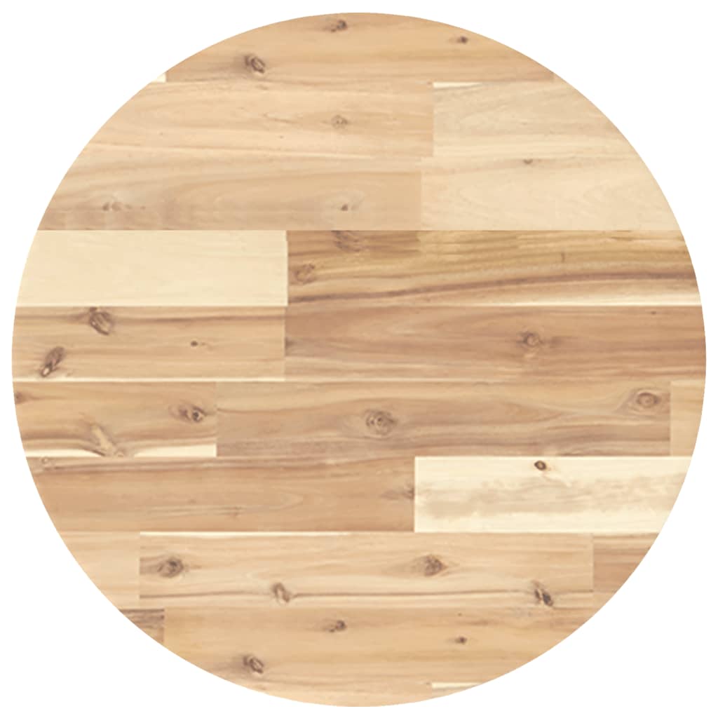 Round Acacia Wood Table Top Ø50x4 cm - Solid & Stylish Design