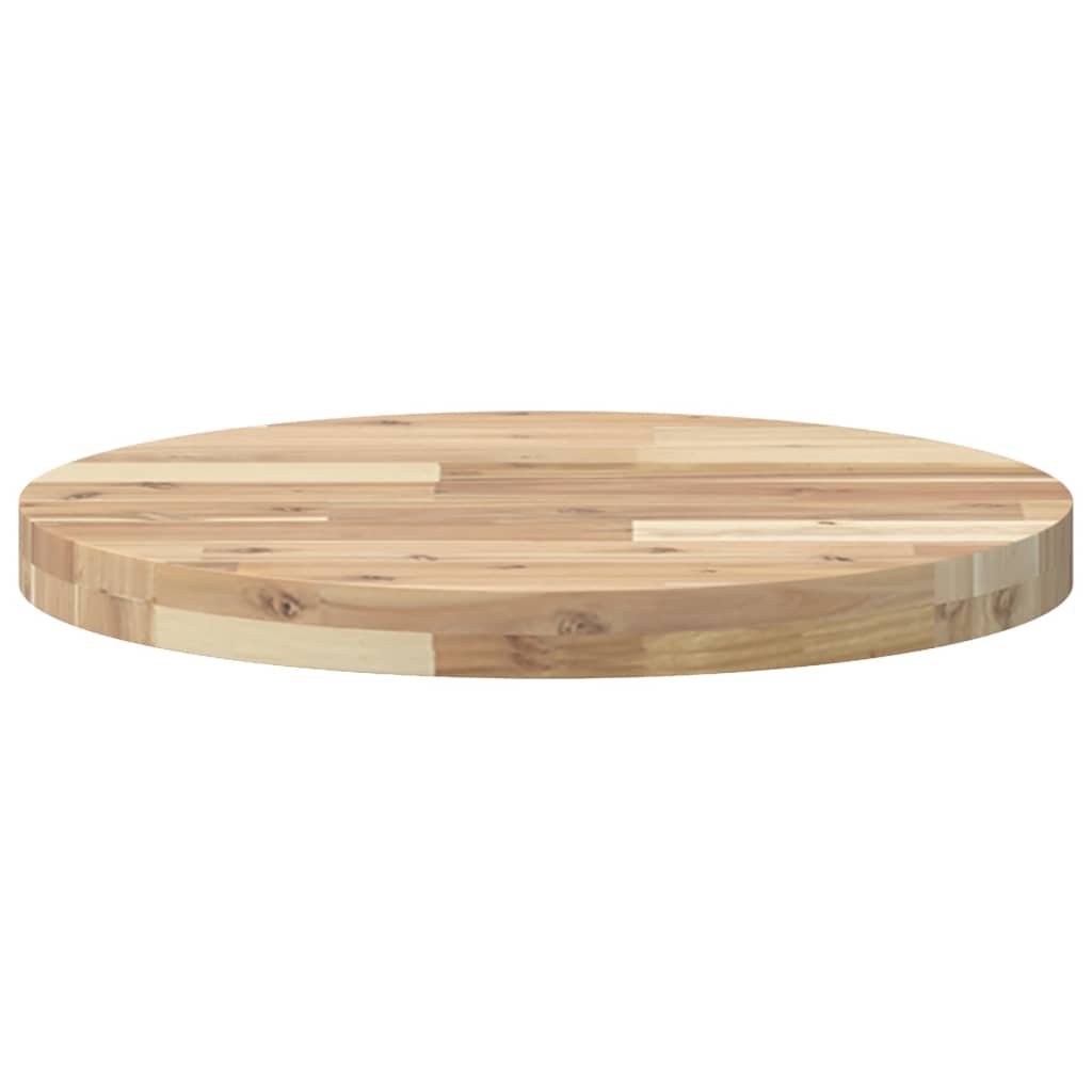 Round Acacia Wood Table Top Ø50x4 cm - Solid & Stylish Design