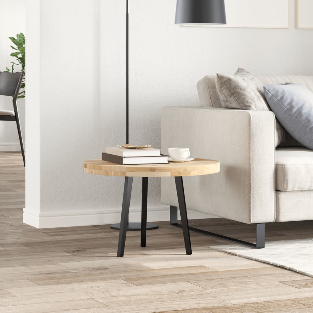 Solid Acacia Wood Table Top Ø60x4 cm - Durable & Stylish Design