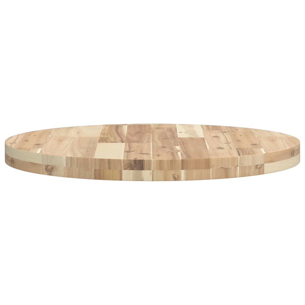 Solid Acacia Wood Table Top Ø60x4 cm - Durable & Stylish Design