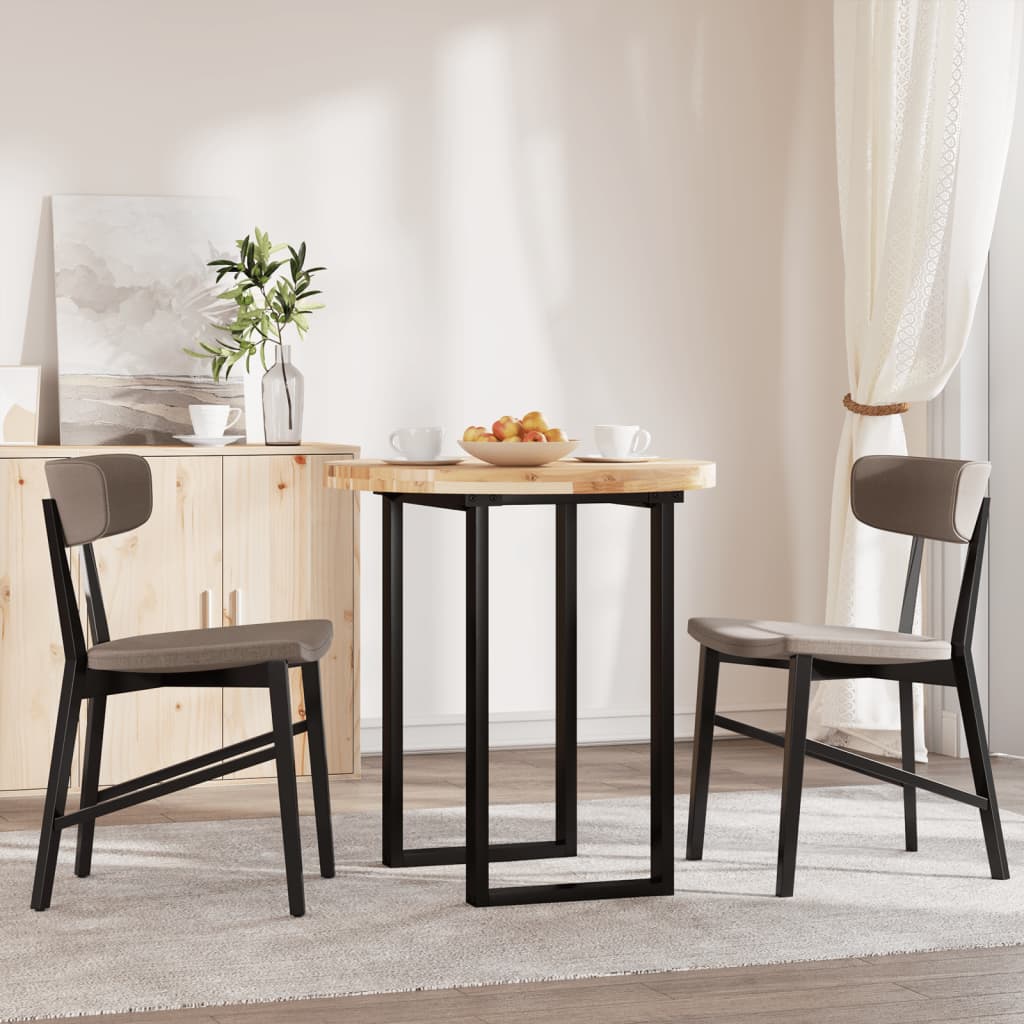 Solid Acacia Wood Round Table Top Ø70cm - Natural Finish