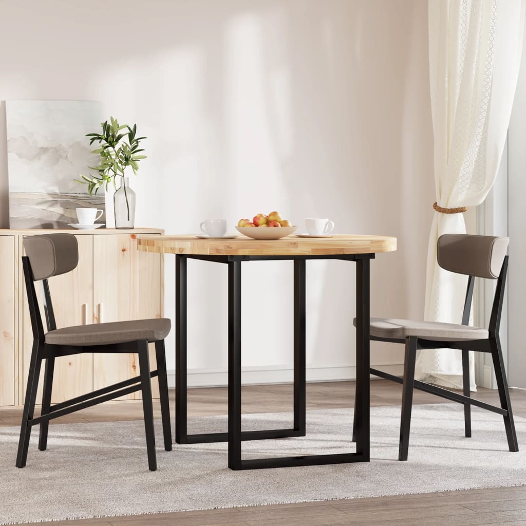 Elegant Solid Acacia Wood Table Top, Round Ø90x4 cm