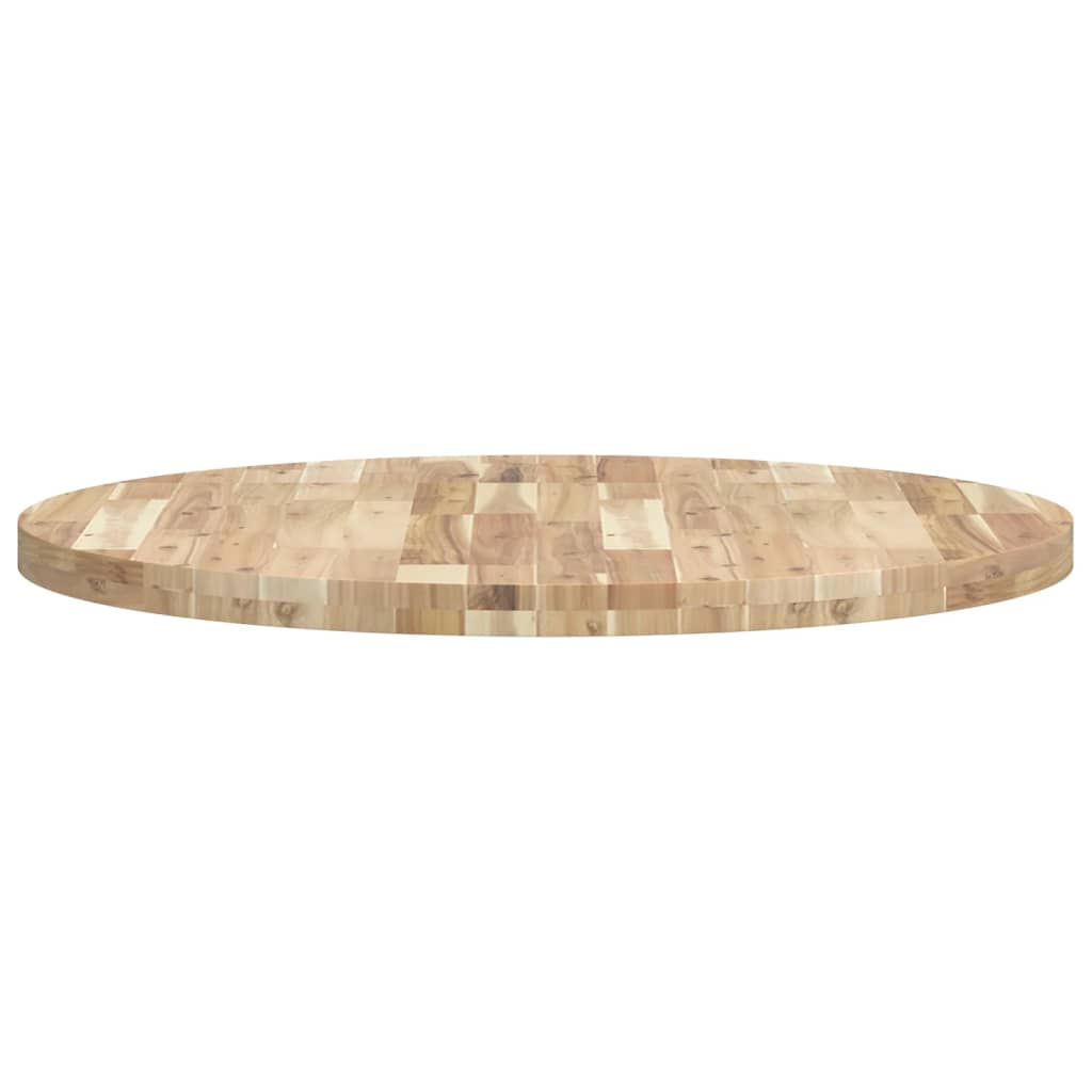 Elegant Solid Acacia Wood Table Top, Round Ø90x4 cm
