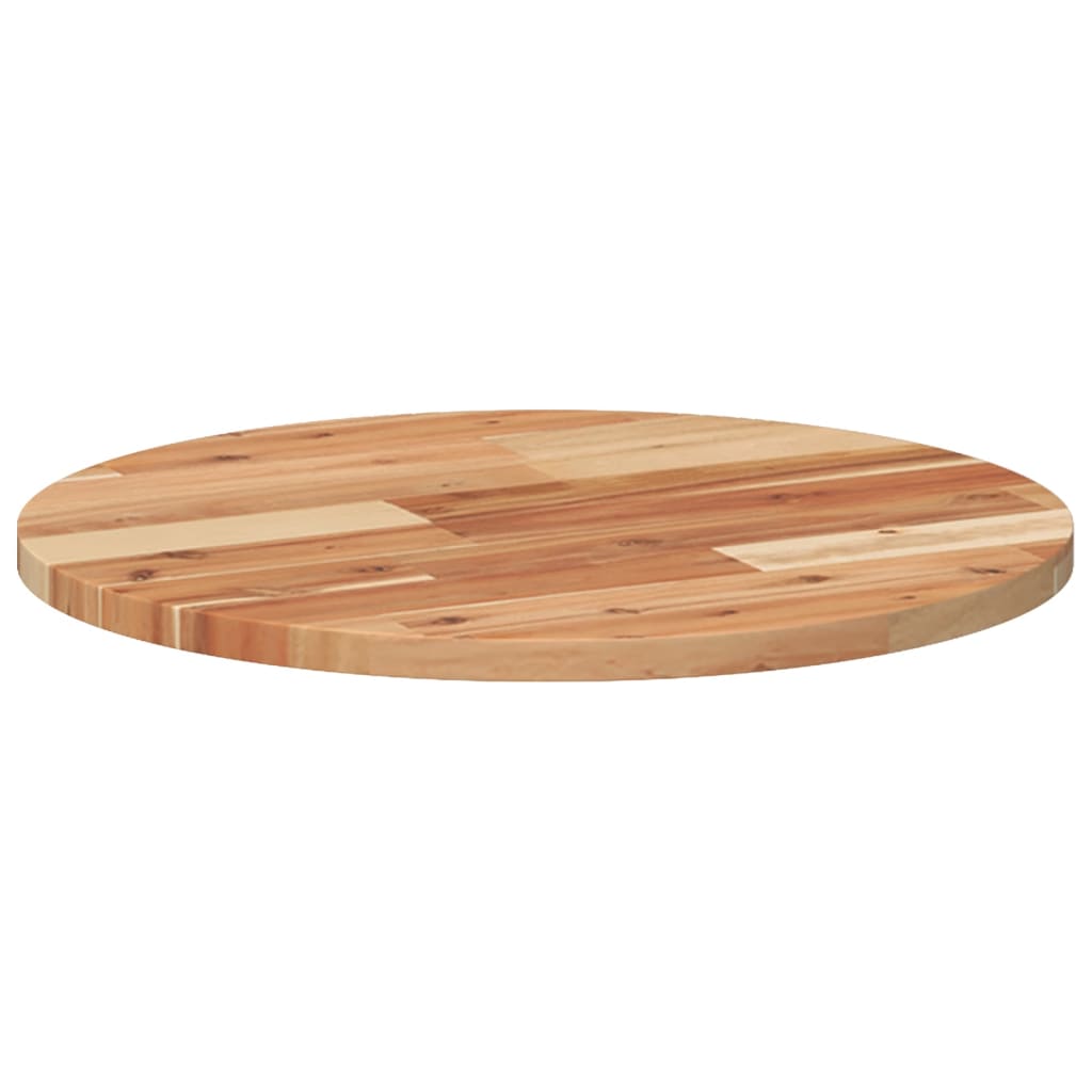 Round Acacia Wood Table Top, Ø50x2 cm - Solid & Stylish Design