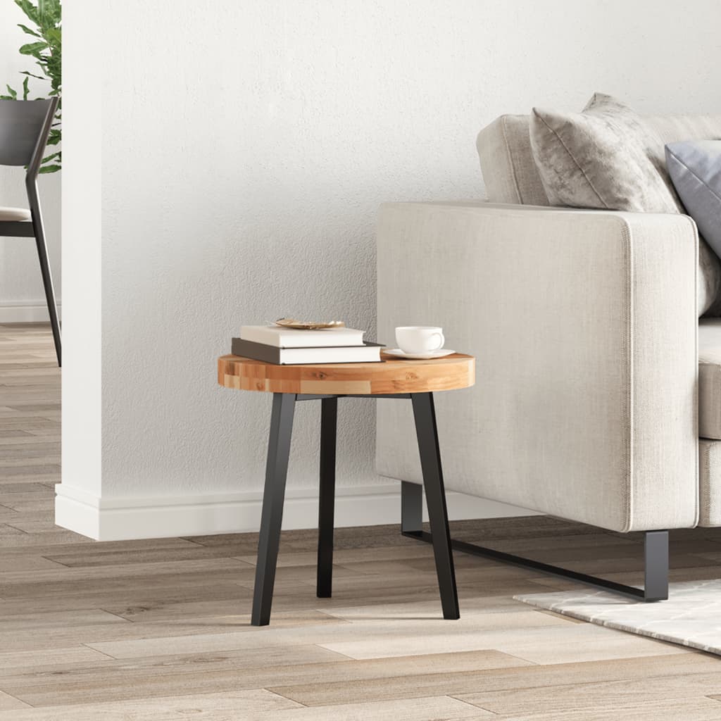 Solid Acacia Wood Round Table Top Ø40x4 cm - Natural Finish