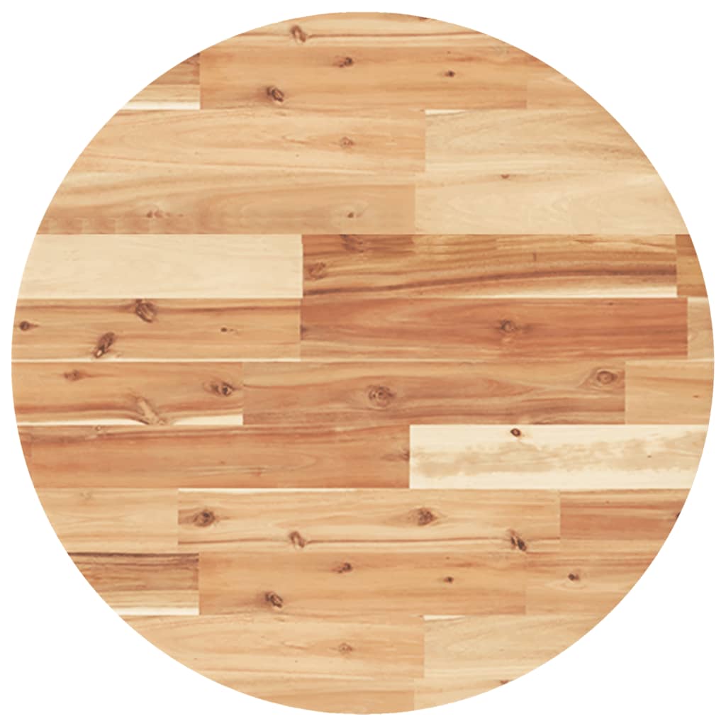 Solid Acacia Round Table Top Ø60x4 cm - Elegant and Durable