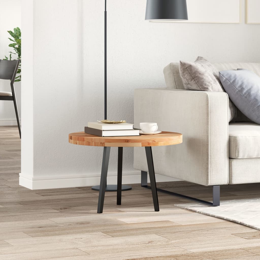 Solid Acacia Round Table Top Ø60x4 cm - Elegant and Durable