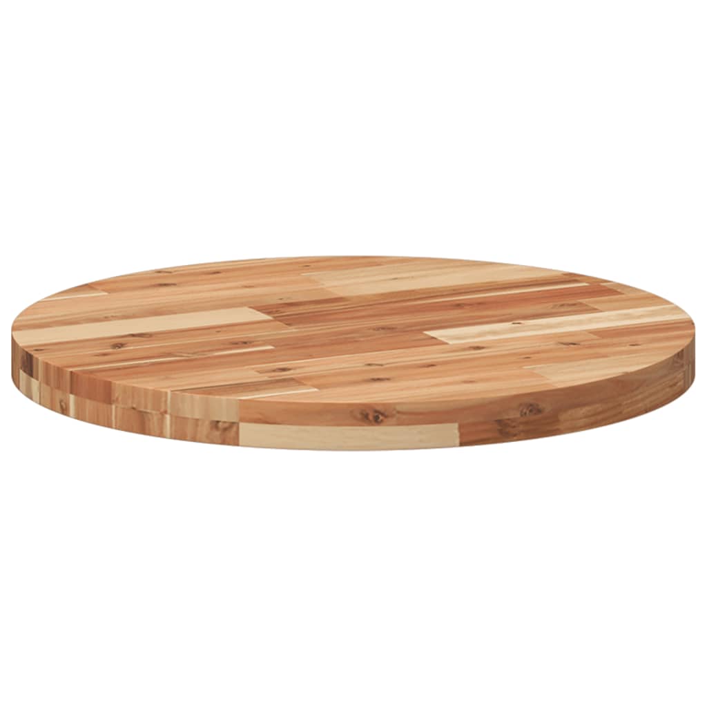 Solid Acacia Round Table Top Ø60x4 cm - Elegant and Durable