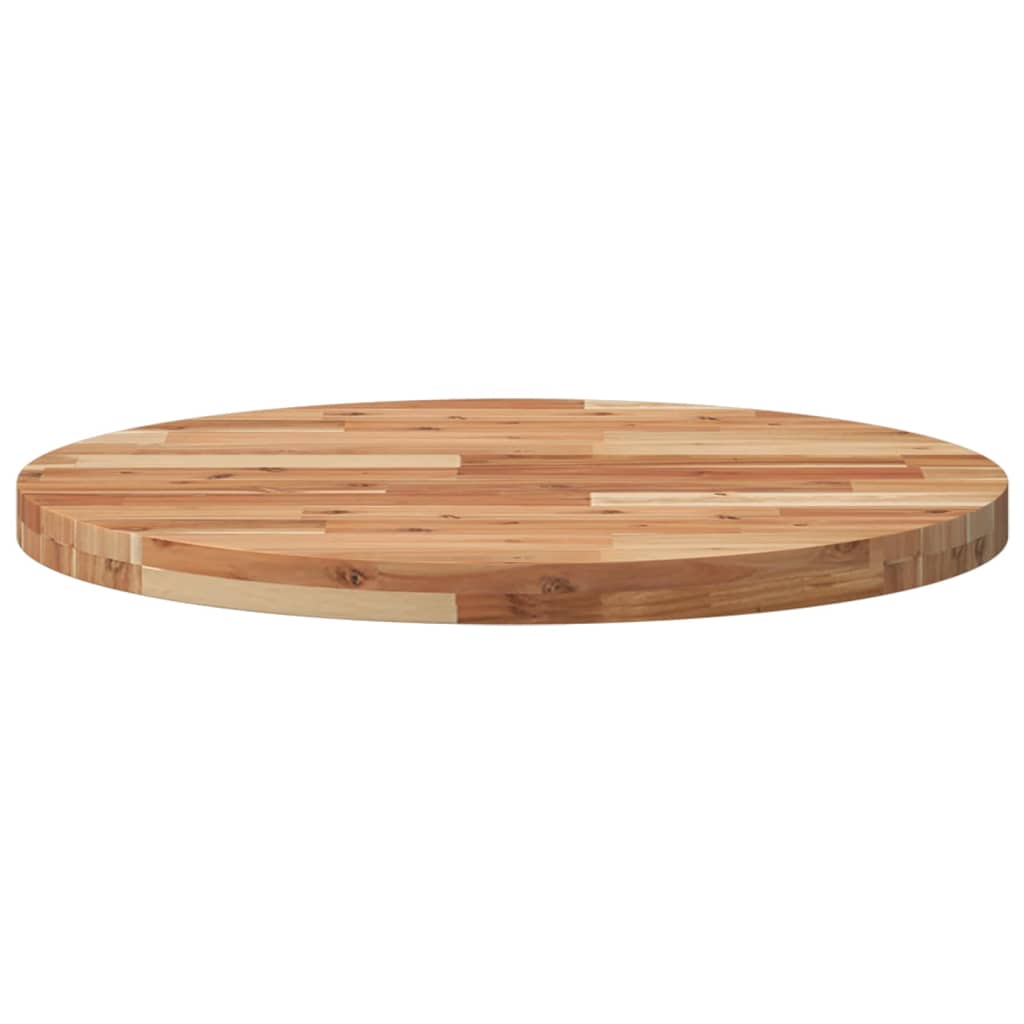 Round Solid Acacia Wood Table Top Ø70x4 cm | Natural Finish