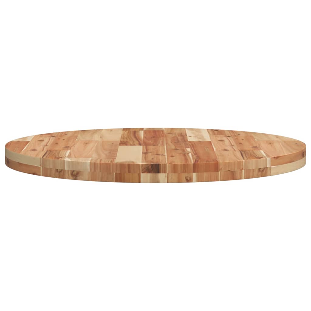 Round Solid Acacia Wood Table Top Ø70x4 cm | Natural Finish