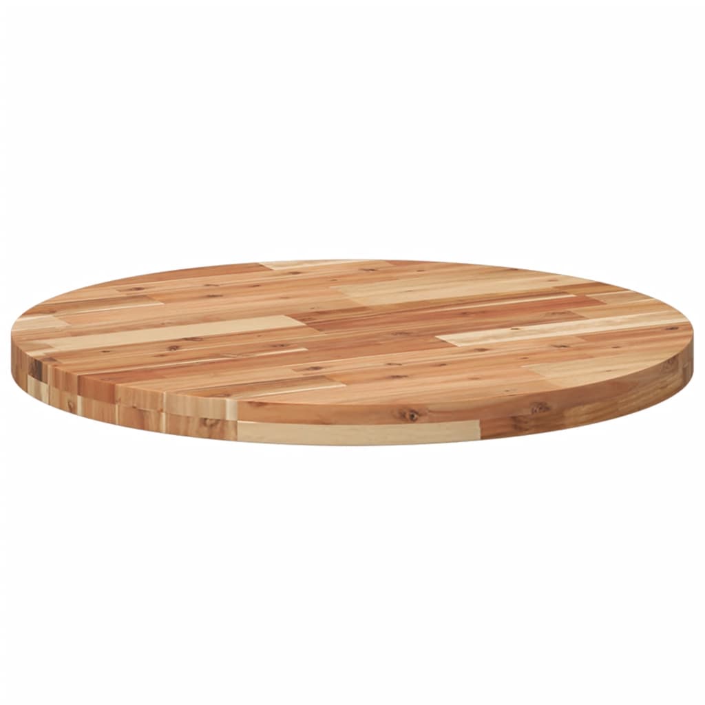 Round Solid Acacia Wood Table Top Ø70x4 cm | Natural Finish