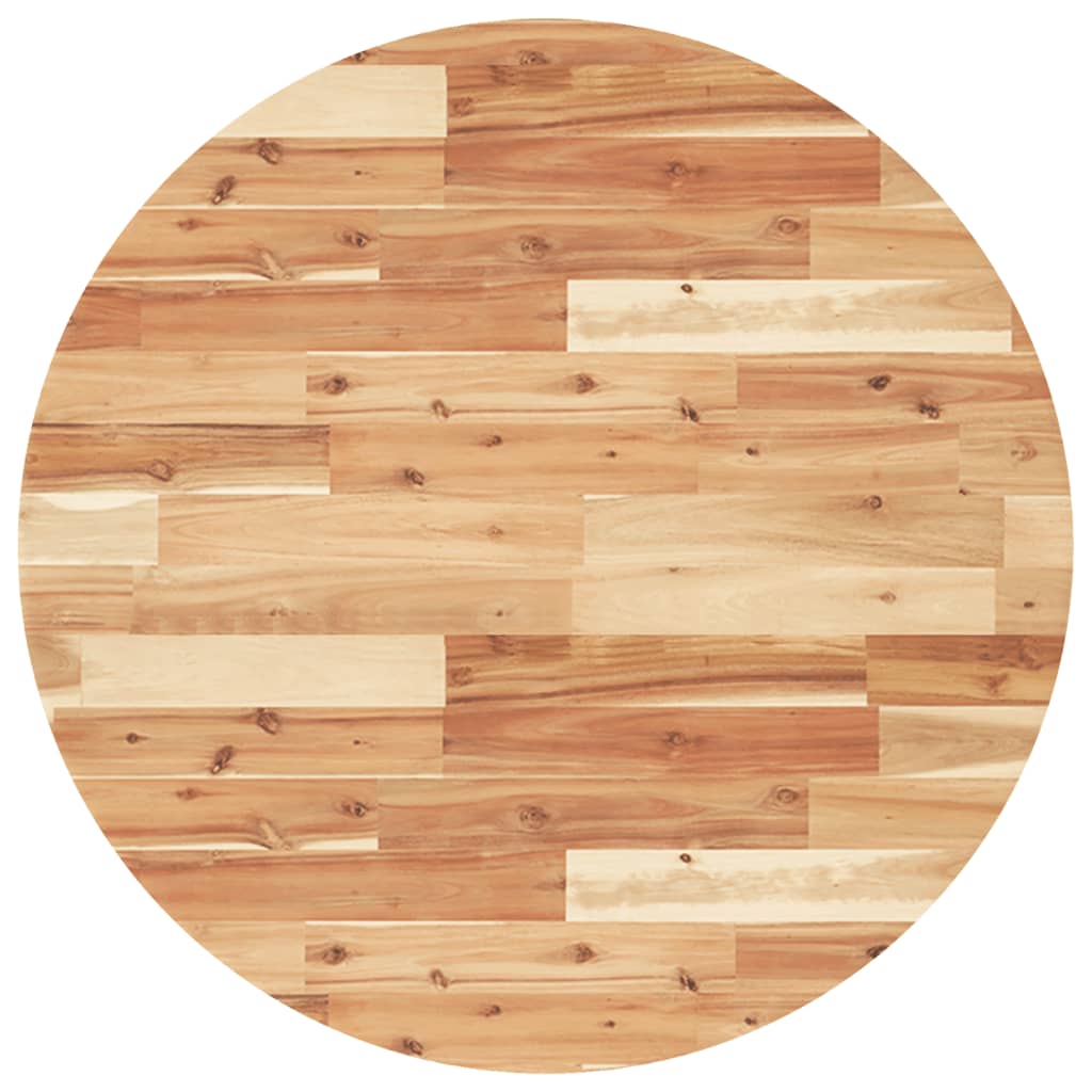 Solid Acacia Table Top, Round Ø80x4cm - Premium Wood Finish