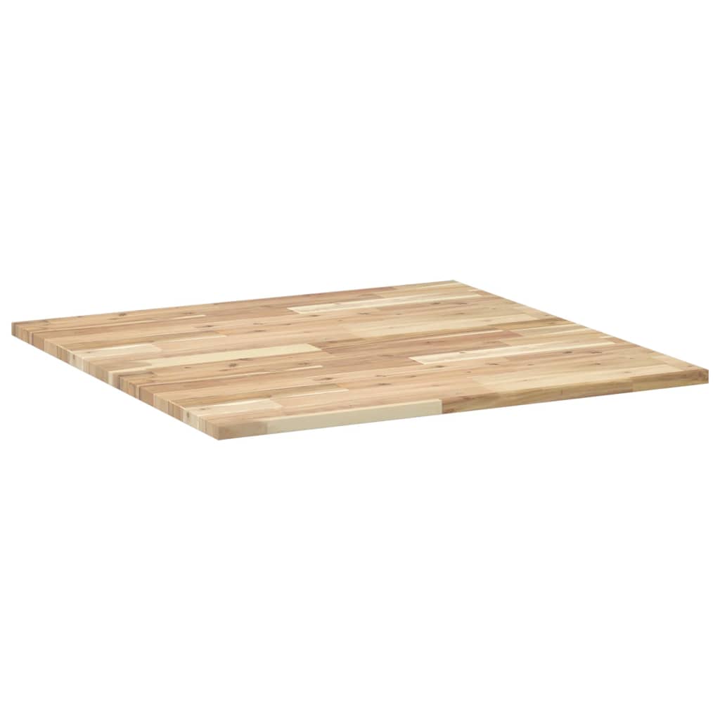 Solid Acacia Wood Table Top, Square 80x80x2 cm