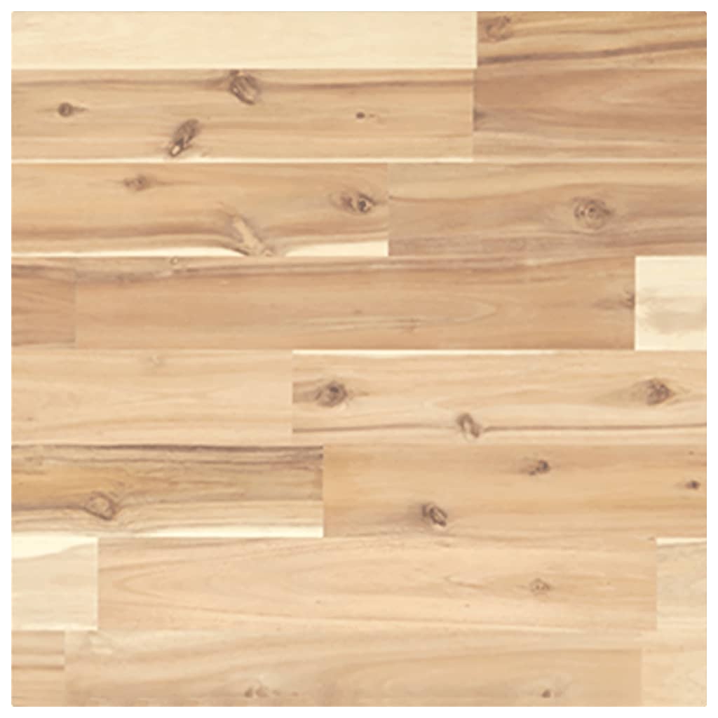 Solid Acacia Wood Table Top, Square 40x40x4 cm, Natural Finish