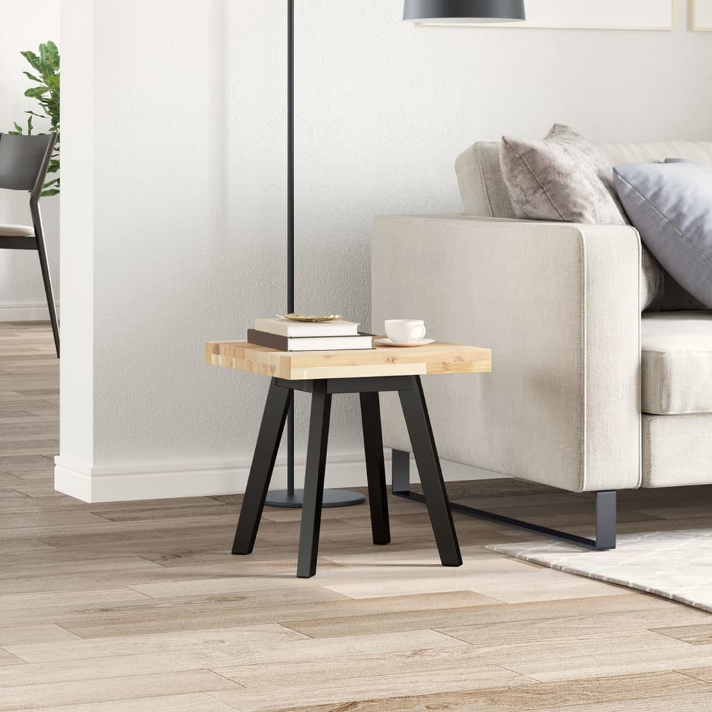 Solid Acacia Wood Table Top, Square 40x40x4 cm, Natural Finish