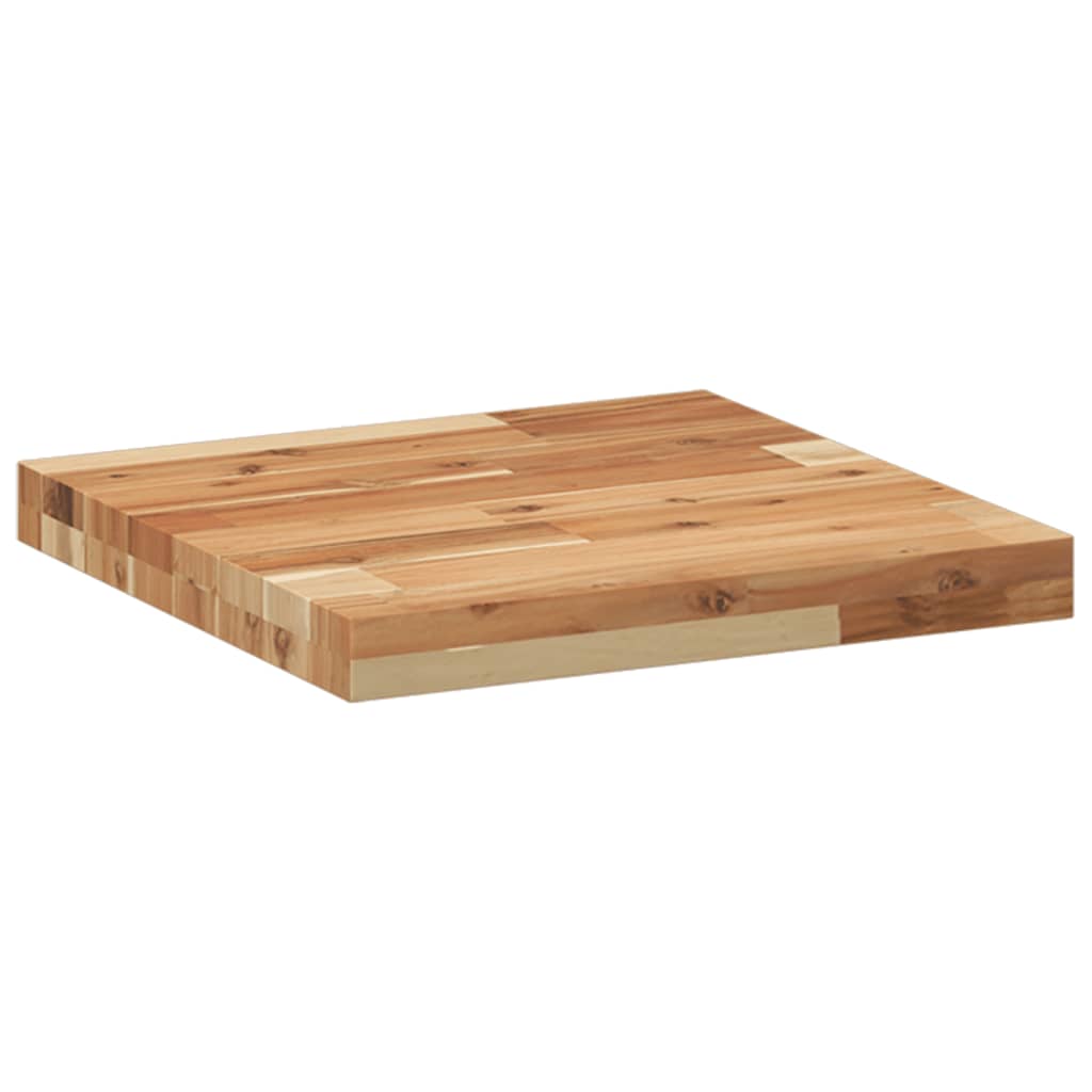 Solid Acacia Wood Table Top Square, 40x40x4 cm