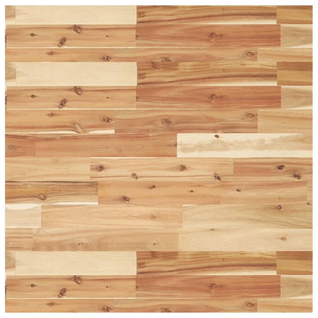 Solid Acacia Wood Table Top, Square 70x70x4 cm
