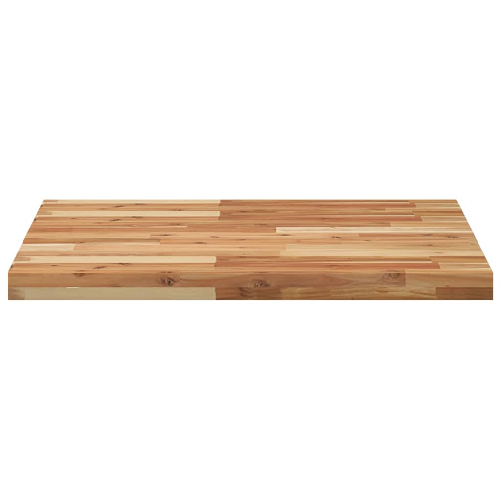 Solid Acacia Wood Table Top, Square 70x70x4 cm
