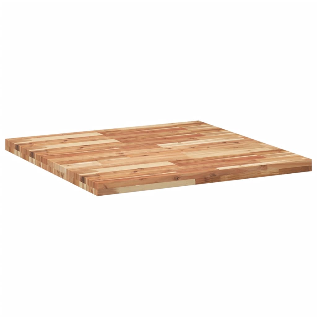 Solid Acacia Wood Square Table Top 80x80x4cm - Durable Elegance