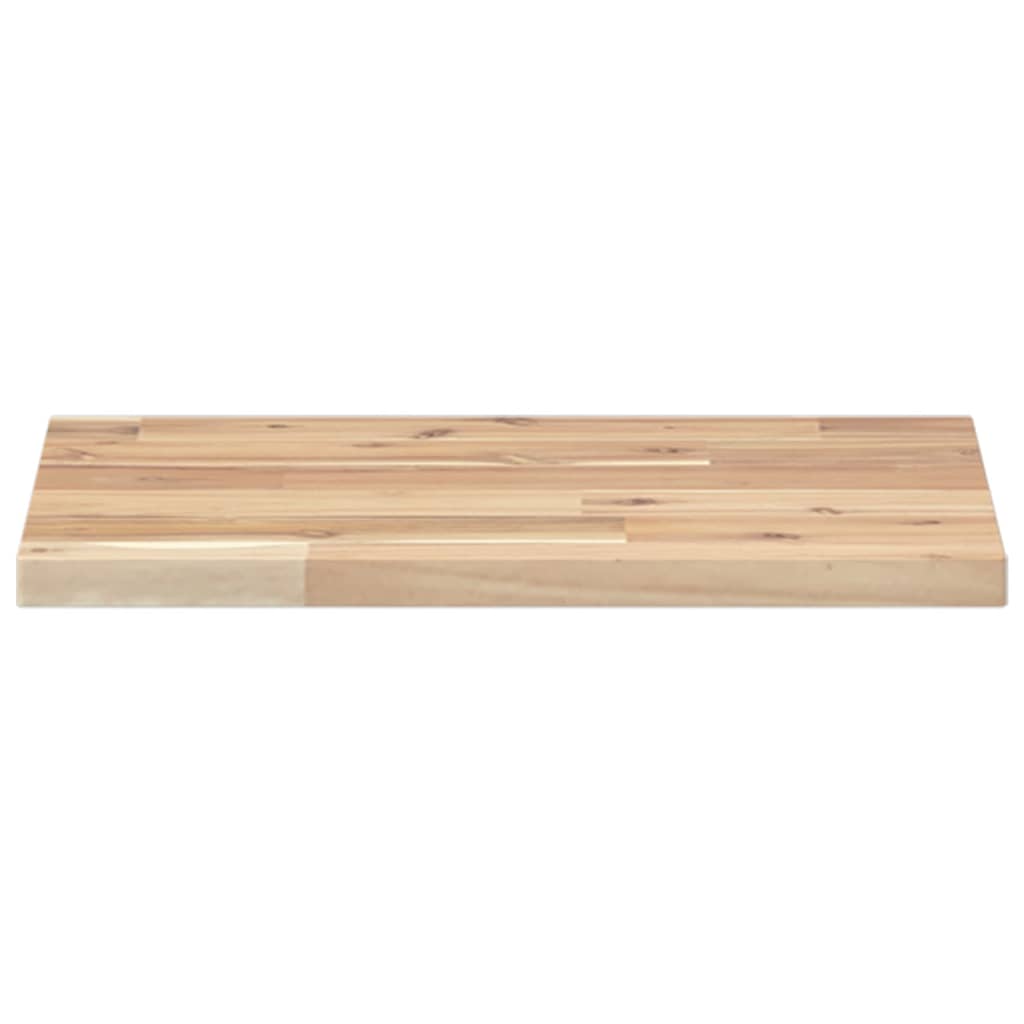 Solid Acacia Wood Table Top 40x30x2 cm - Rectangular Elegance