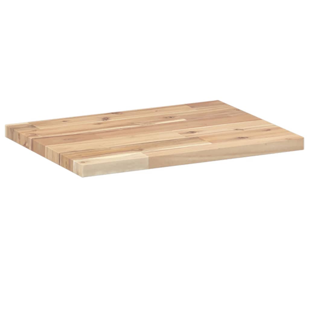 Solid Acacia Wood Table Top 40x30x2 cm - Rectangular Elegance