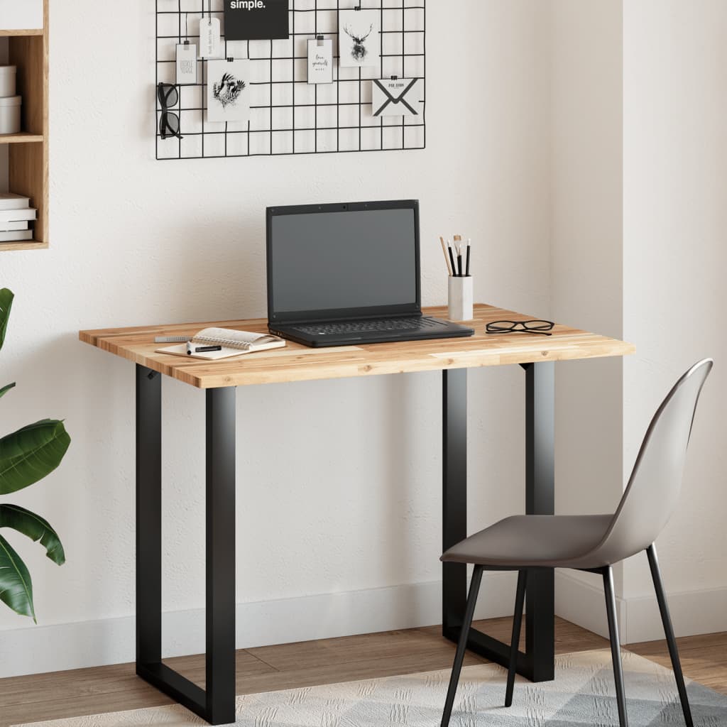 Solid Acacia Wood Table Top, Rectangular 80x70x2 cm - Durable Design