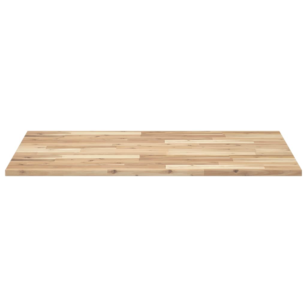 Solid Acacia Wood Table Top, Rectangular 80x70x2 cm - Durable Design