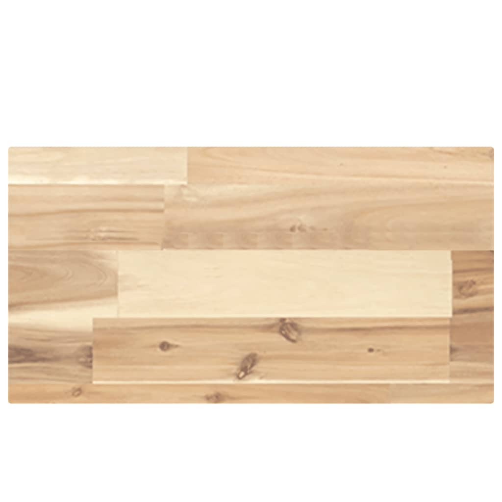 Solid Acacia Wood Table Top - Rectangular 60x20x4 cm
