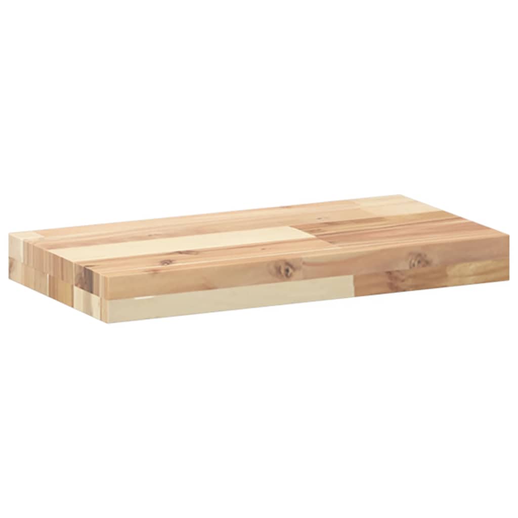 Solid Acacia Wood Table Top - Rectangular 60x20x4 cm