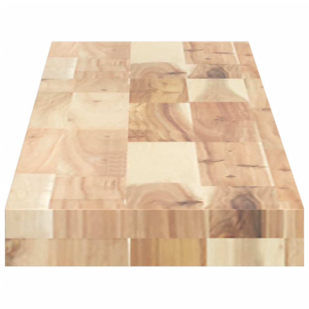 Solid Acacia Wood Table Top - Rectangular 140x20x4 cm