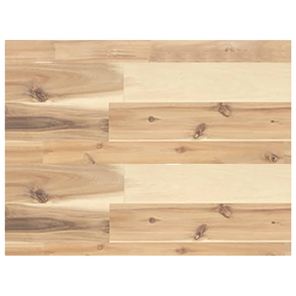 Solid Acacia Wood Rectangular Table Top 40x30x4 cm