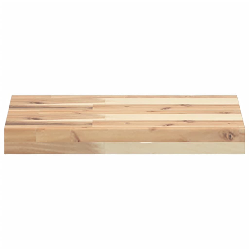 Solid Acacia Wood Rectangular Table Top 40x30x4 cm