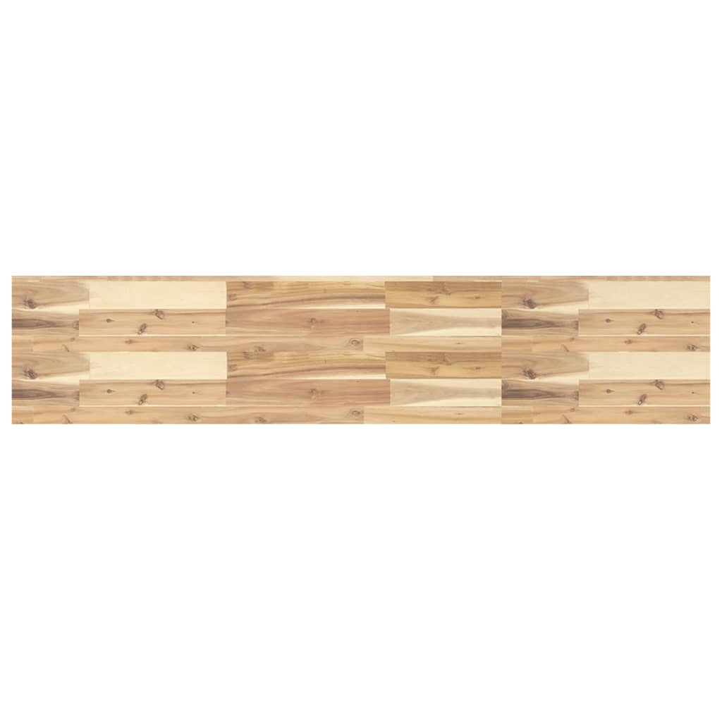 Solid Acacia Wood Table Top, Rectangular, 120x30x4 cm