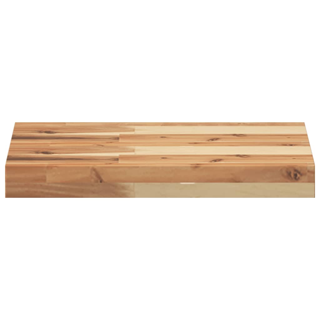 Solid Wood Acacia Table Top - Rectangular 40x30x4 cm