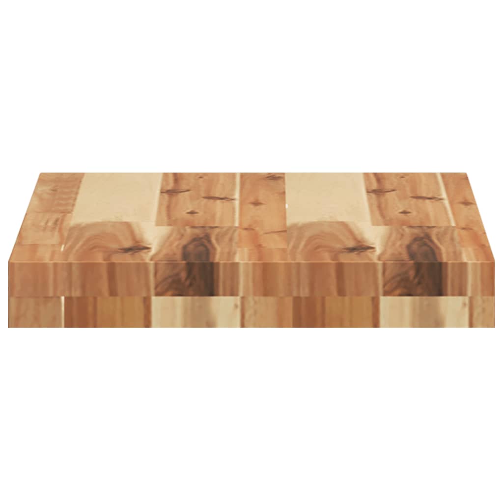 Solid Wood Acacia Table Top - Rectangular 40x30x4 cm