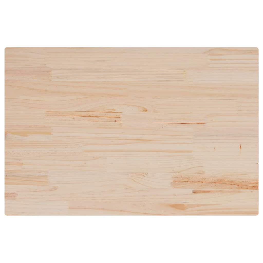 Solid Pine Wood Table Top 80x50 cm – Rectangular & Durable