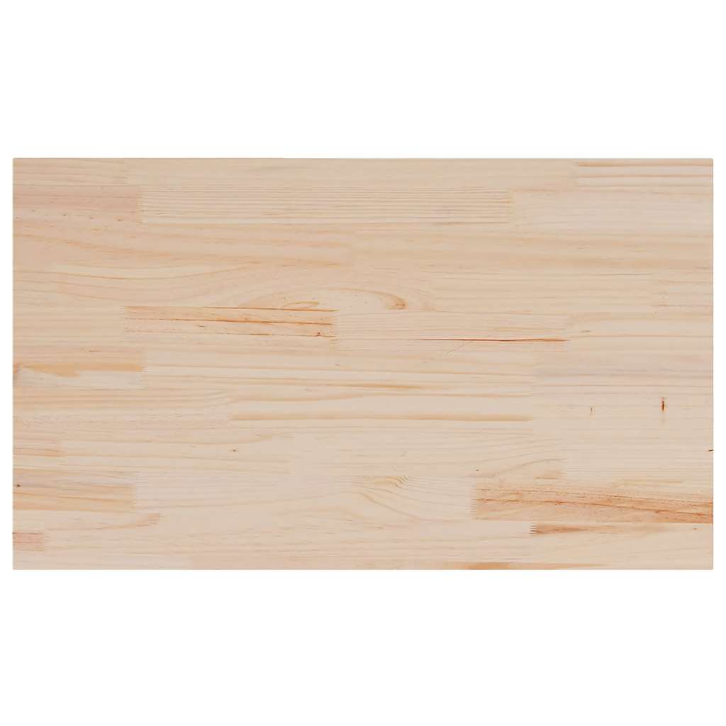 Solid Pine Wood Rectangular Table Tops Set - 80x47 cm, 3 Pcs