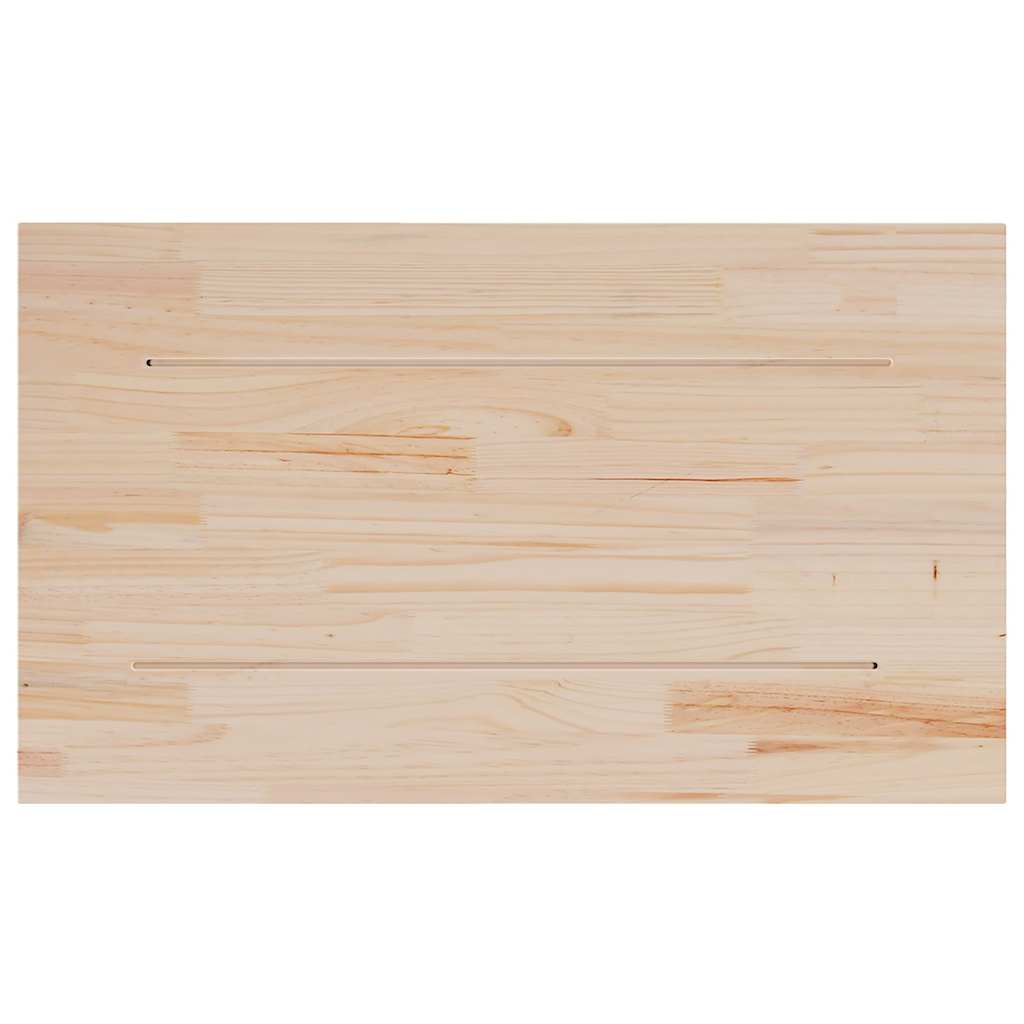 Solid Pine Wood Rectangular Table Tops Set - 80x47 cm, 3 Pcs