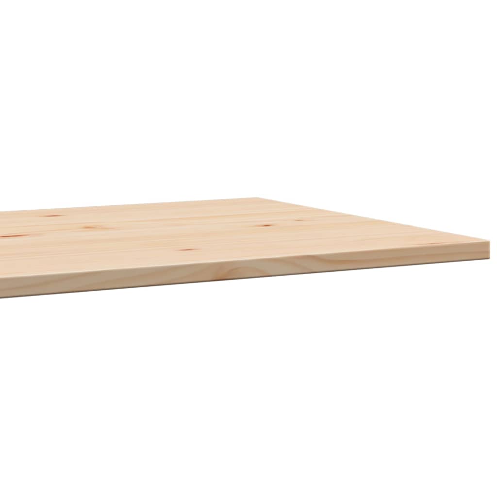 Solid Pine Wood Rectangular Table Tops Set - 80x47 cm, 3 Pcs