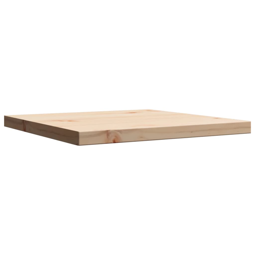 Solid Pine Square Table Top - 40x40 cm, Durable Wood Finish