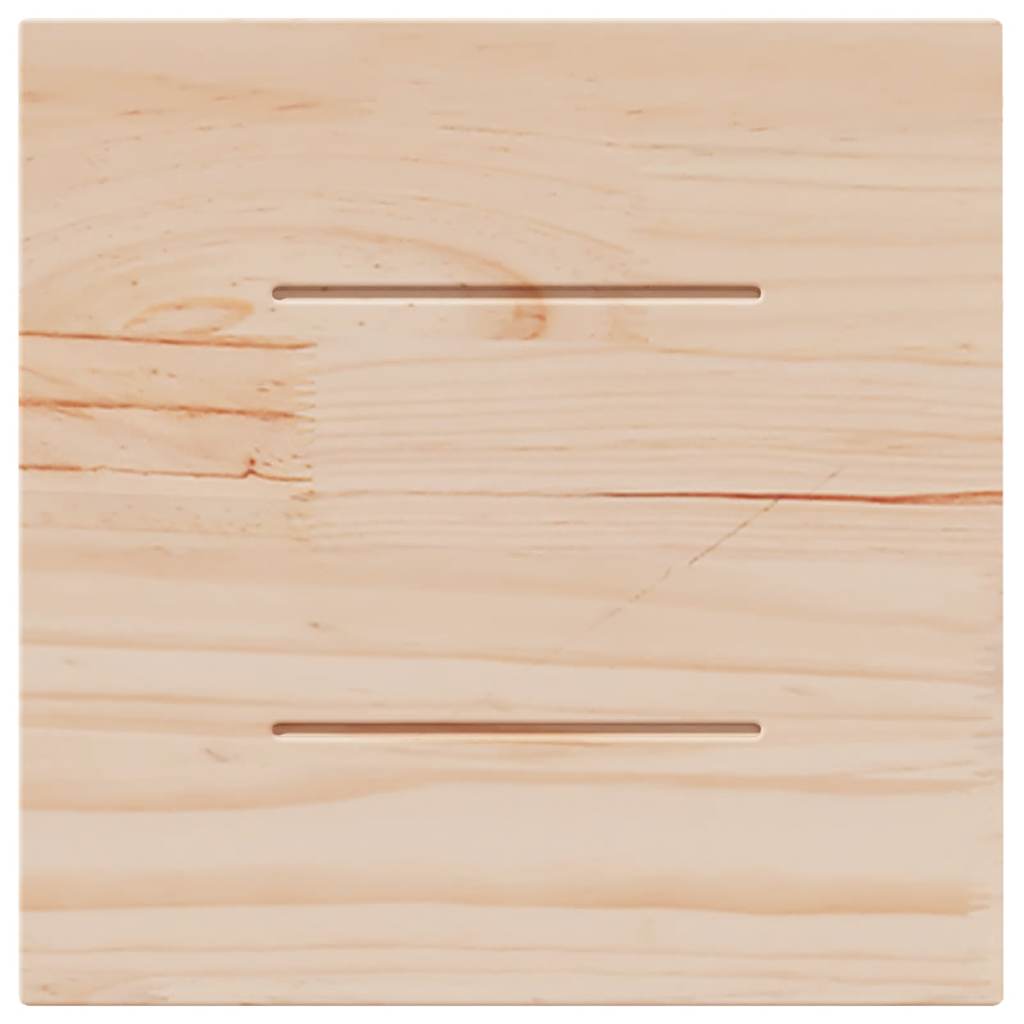Solid Pine Square Table Top - 40x40 cm, Durable Wood Finish